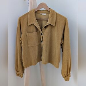 Madewell Tan Button Down Shirt